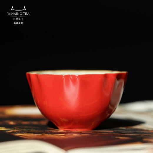 问鼎汝瓷鼎峰系列壬寅新年红牡丹杯（缺货） 商品图0