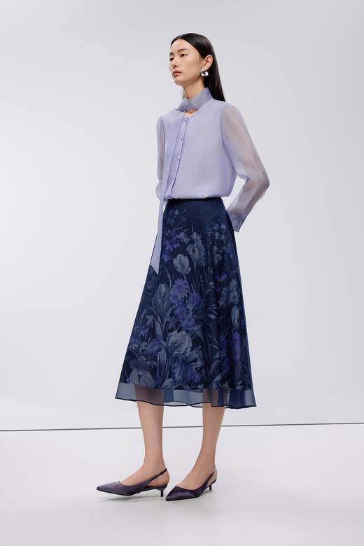 朗姿	梭织衬衫淡紫色(薰衣草紫色)	LSJK03WBL150L21 商品图6