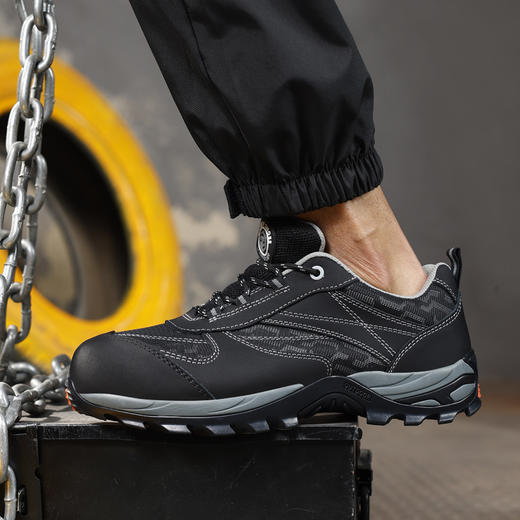 狼探欧标玻纤头安全鞋男四季款科技实心MD底绝缘18KV 动态防水4.0凯夫拉工作鞋欧标 商品图4