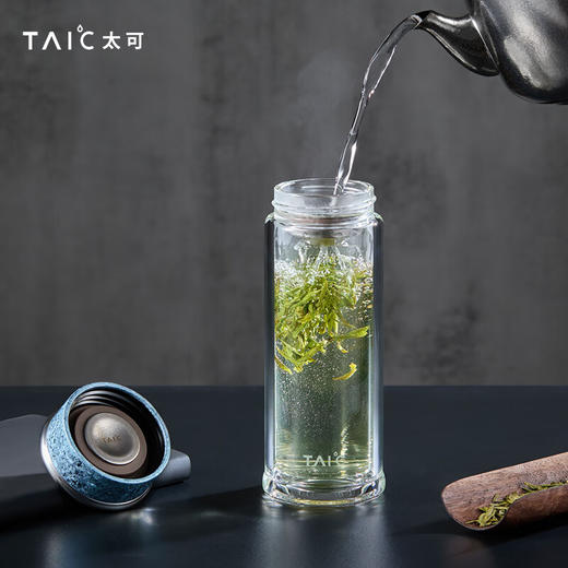 TAIC太可多立克抗菌抑菌保鲜双层隔热高档男女士加厚无铅高硼硅玻璃水 商品图1