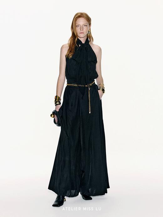 【夜神月】飘逸超级大摆阔腿醋酸长裤 商品图0