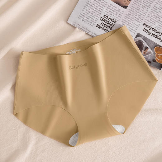 【美感好身材！穿搭无痕迹】瑜伽健身女士内裤桑蚕丝抗菌裆不夹臀少女生中腰无痕内裤。ry 商品图8