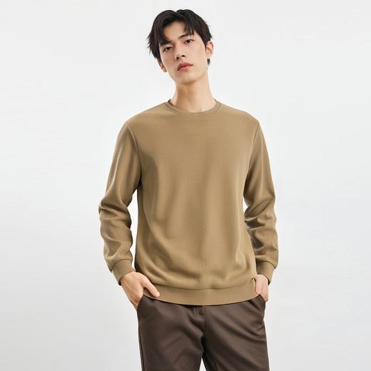 【灯芯条 多色】罗蒙春秋男装基础款卫衣经典圆领卫衣男士休闲百搭圆领长袖T恤男 商品图1