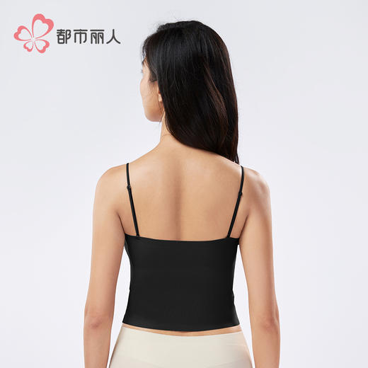 都市丽人特殊面料长抹胸竖条冰丝时尚美搭抹胸LVH2A1 商品图3