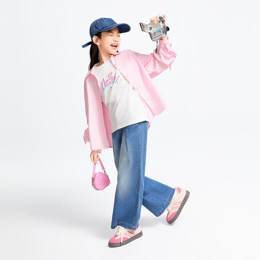 女童翻领长袖上衣春季新款安奈儿童装实体店同款AG511584 商品图8