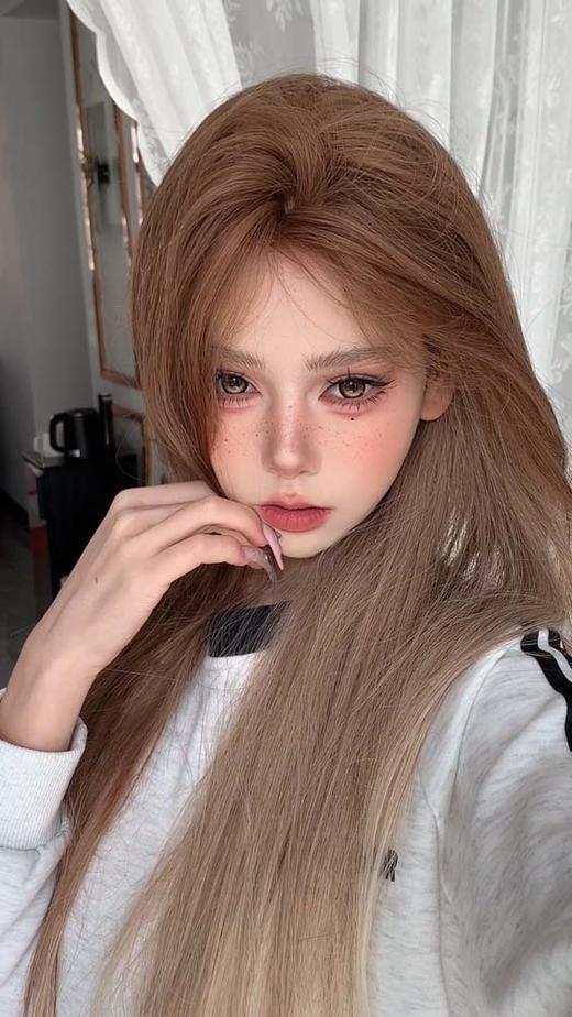 Hanawink 半年抛 哭哭奶酪棕 直径14.5mm着色14.2mm 商品图1