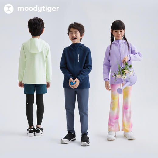 moodytiger儿童外套25春新男女童舒适柔软户外运动上衣【DR】 商品图4