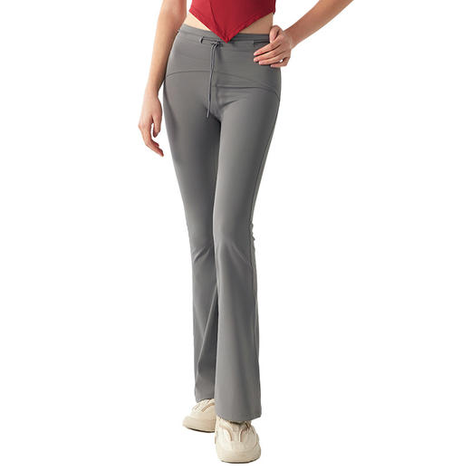 跃牌【海听系列】新款喇叭裤高腰提臀无尴尬线微喇瑜伽裤XC38 商品图4