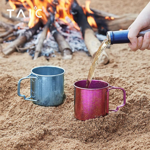 TAIC太可钛度纯钛马克杯带盖带把柄敞口咖啡牛奶办公室水杯家用创意 商品图6