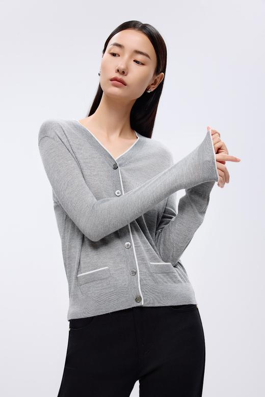朗姿	针织开衫银色LRJK03KCD206S01 商品图6
