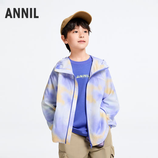 男童梭织夹克外套防晒衣春季新款安奈儿童装实体店同款AB515528 商品图0