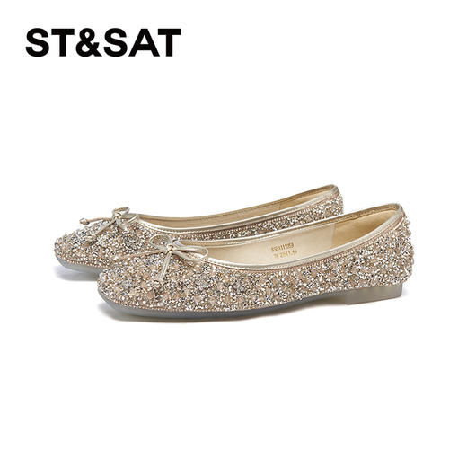 【甜美芭蕾】星期六闪亮蝴蝶结平底单鞋SSD1111059 商品图12