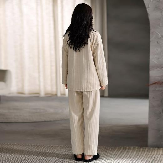 【冬季迎新】洁丽雅女士保暖珊瑚绒家居服加绒加厚亲肤睡衣套装女 商品图4