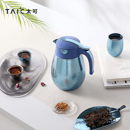 TAIC太可纯钛双层保温焖茶壶大容量家用户外办公室水暖壶送礼 商品图4