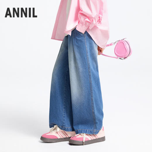 女童全腰牛仔裤春季新款安奈儿童装实体店同款AG516596 商品图1