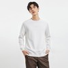 【桑蚕丝混纺】罗蒙春秋经典圆领纯色卫衣男士舒适休闲百搭卫衣长袖T恤上衣男 商品缩略图4