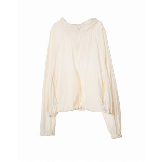 谜底薄款连帽外套长袖女2025春新款百搭简约纯色短外套255MW6020 商品图4