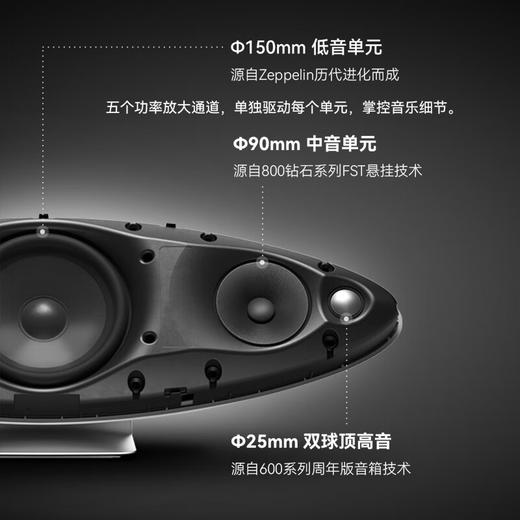 【4F】宝华韦健（B&W）Zeppelin齐柏林飞艇第5代桌面音响 商品图4