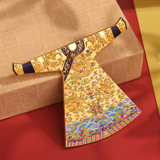 【中国古代龙袍冰箱贴】金龙夹龙袍冰箱贴AR古韵遗珍金属冰箱贴景点旅行纪念品冰箱装饰 商品图2