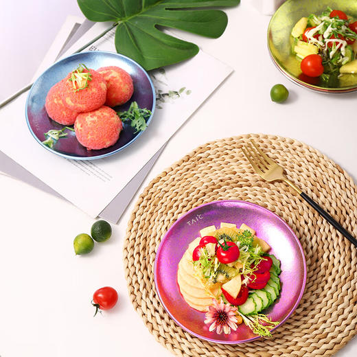 TAIC太可钛度纯钛餐具餐碟菜碟家用鱼盘户外露营野餐轻量便携零食果盘 商品图3