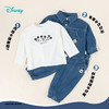 迪士尼【牛仔休闲风】25春季新款米奇印花外套内搭T恤束脚长裤三件套ZD3DT044 商品缩略图3