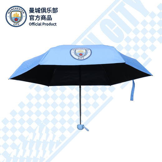 【官方正版】曼城俱乐部 | 迷你队徽款雨伞折叠晴雨伞 商品图0