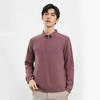 【含桑蚕丝】罗蒙春秋男士商务polo衫男长袖时尚舒适翻领百搭休闲长袖t恤男 商品缩略图1