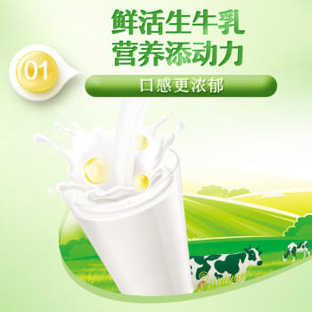 伊利全脂甜奶粉 成人奶粉 营养早餐 高钙高蛋白 独立包装16条 400g 商品图0