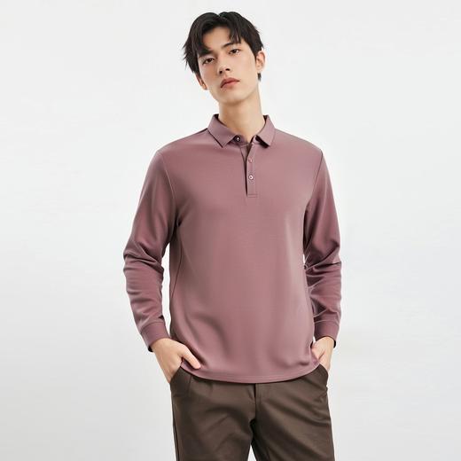【双面含桑蚕丝】罗蒙男士经典polo衫男长袖t恤男春秋男士polo衫 商品图6