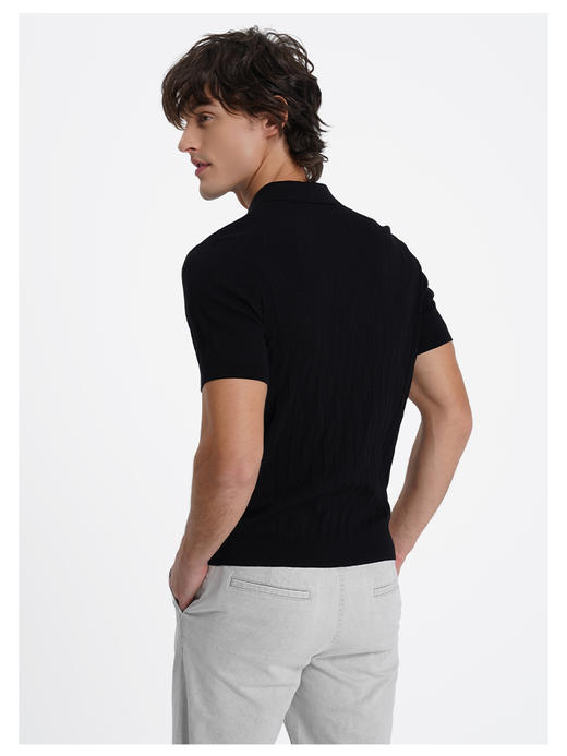 callisto看见系列黑色凉感亲肤透气T恤 商品图4