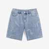 GXG男装 直筒水洗蓝牛仔短裤雷瑟工艺短裤时尚潮流 夏季热卖 商品缩略图4