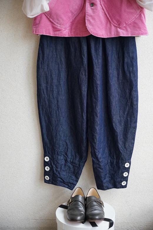 Gauze牛仔蓝阔腿裤 商品图5