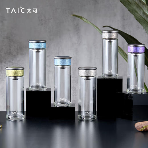 TAIC太可多立克抗菌抑菌保鲜双层隔热高档男女士加厚无铅高硼硅玻璃水 商品图7
