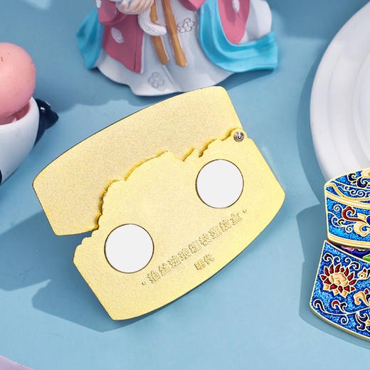 【景泰蓝熊猫·凤冠熊猫】金属冰箱贴九龙九凤冠龙纹罐莲花纹盒 商品图7