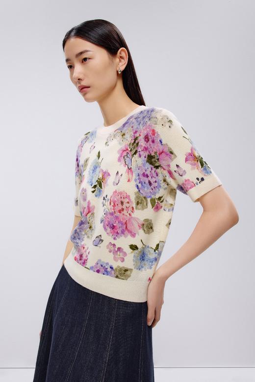 朗姿针织开衫米白色LCJK00KPR411W31 商品图5