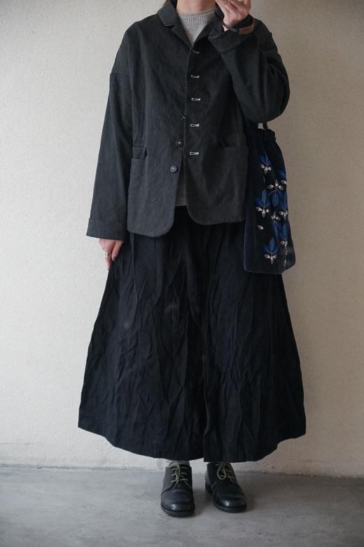 ALBUM DI FAMIGLIA 炭黑INOX质感宽松版型西装外套 商品图3