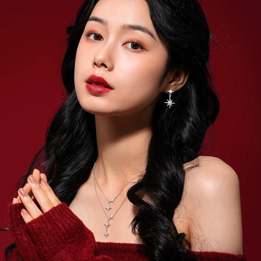 【情人节礼物】APM Monaco 双流星项链精致锁骨链 商品图2