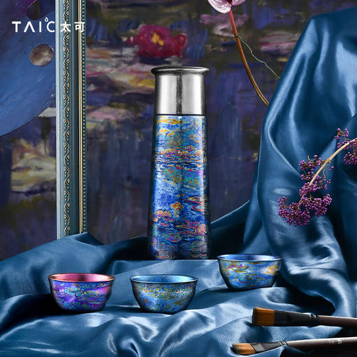 TAIC太可睡莲纯钛保温杯送礼生日新年礼物定制商品 睡莲 商品图3