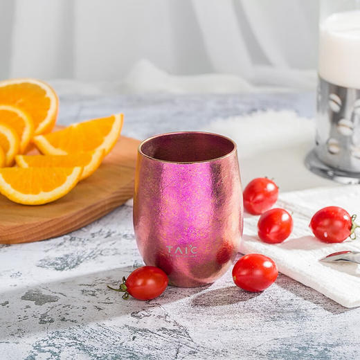 TAIC太可钛度纯钛双层真空圆融杯敞口杯定制迷你小巧便携咖啡杯 商品图9