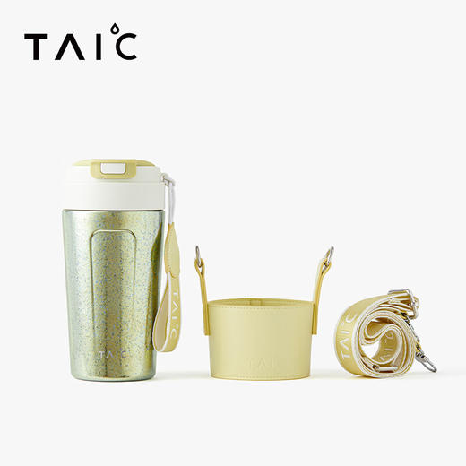 TAIC太可钛度双层纯钛咖啡杯保温保冷便携大容量高颜值带盖车载水杯 商品图1