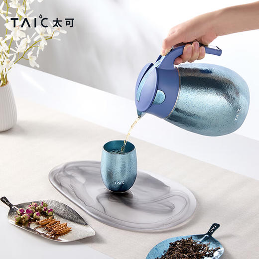 TAIC太可纯钛双层保温焖茶壶大容量家用户外办公室水暖壶送礼 商品图8