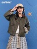 早乙女惠子saotome/STMWT251154/巴恩风短款撞色领皮夹克 商品缩略图1