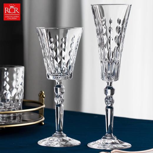 意大利进口RCR红酒杯情侣轻奢家用葡萄酒杯套装水晶玻璃香槟杯装 商品图5