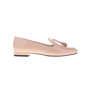 sheme新中式女士真皮吊穗简约舒适平底鞋可定制