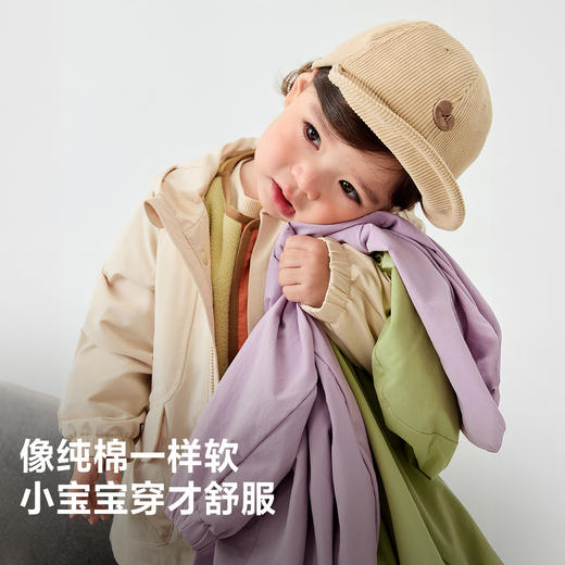 【小软皮】迷你巴拉男女童三防连帽两件套外套保暖亲肤夹克 商品图2