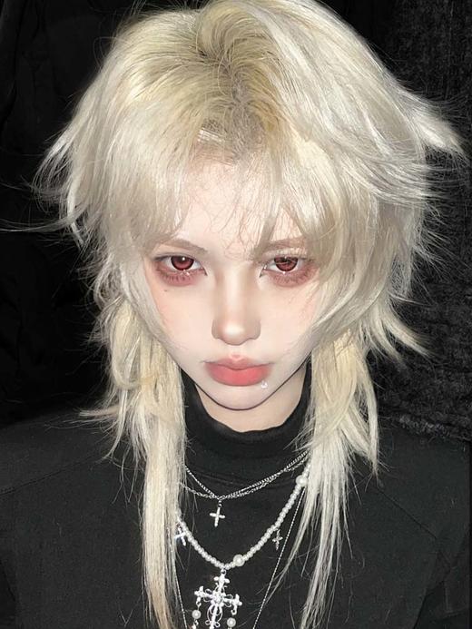 Hanawink 半年抛美瞳 哭哭奶酪红 直径14.5mm着色14.2mm 商品图0