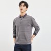 【桑蚕丝混纺】罗蒙春秋男士海魂衫商务polo衫男长袖百搭男士polo衫长袖T恤男 商品缩略图3