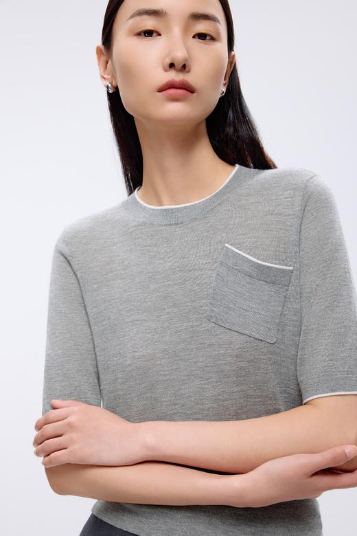 朗姿	针织套头衫银色LRJK00KPR207S01 商品图5