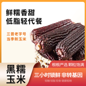 雁门清高鲜糯香甜非转基因黑糯玉米 5斤