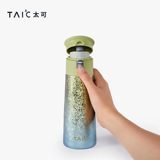 TAIC纯钛保温杯一键弹盖轻量保冷随行水杯小巧便携礼物送礼 商品图7